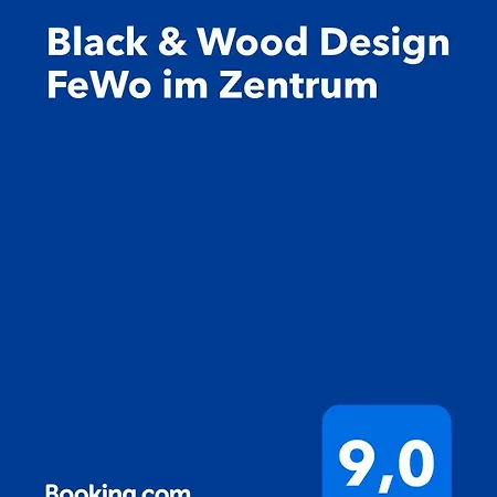 公寓 Black & Wood Design Im Zentrum *